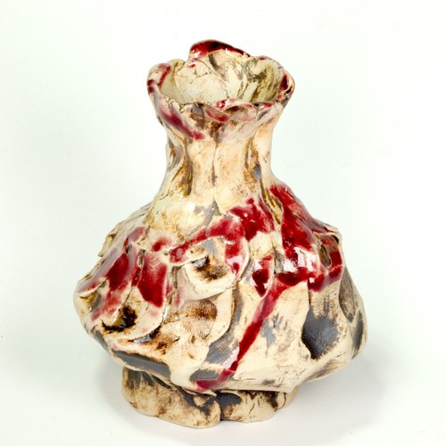 Vase ceramic stoneware cave - vase, "cave
