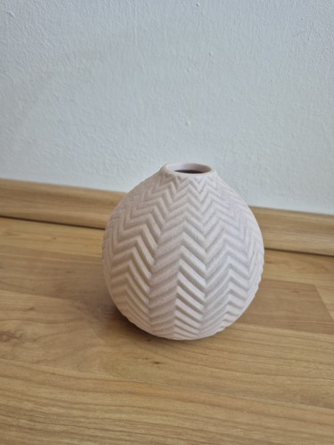 Blumenvase klein gerillt - blumenvase,