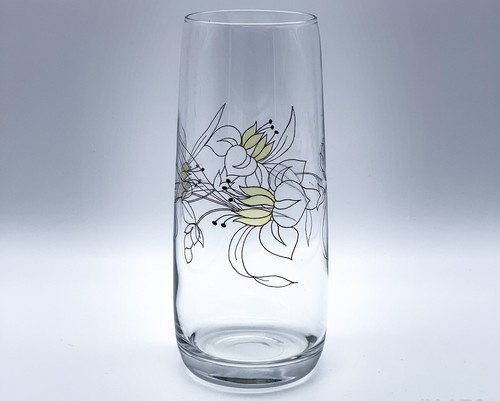 Vintage glass flower vase - vintage, with