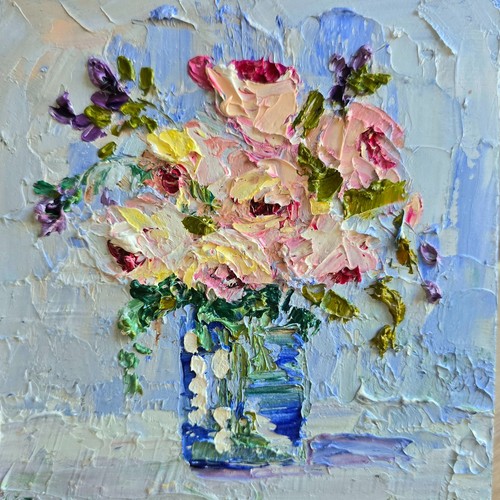 Pastel coloured flowers - pastel,