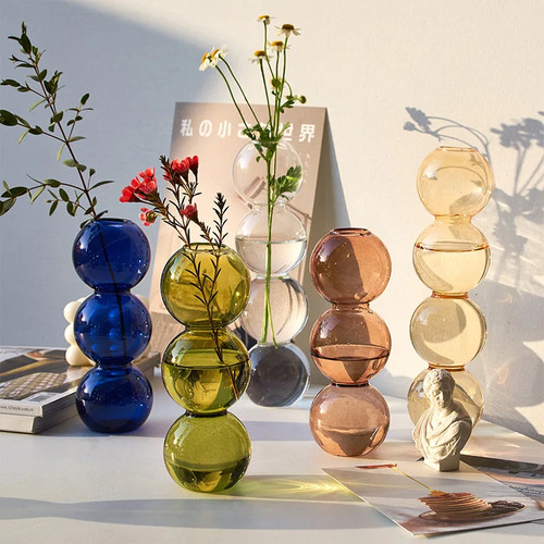 Nordic glass vase 6er set - glass,