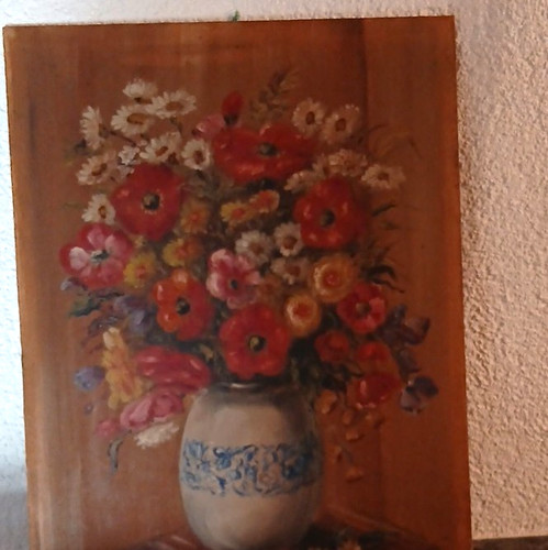 Gemälde auf holz - auf,