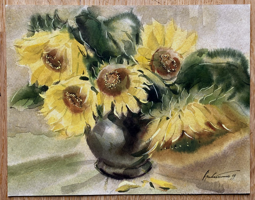 Watercolour 4x22 still - cm.,