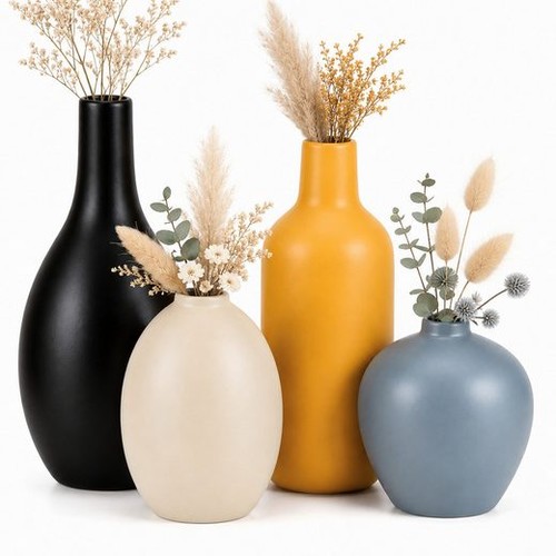 4er set keramik vasen für - 4er,