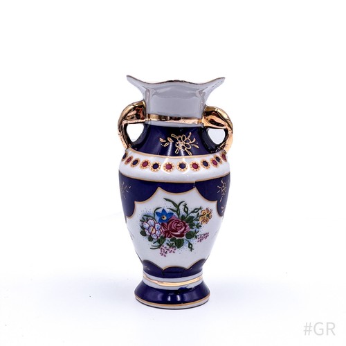 Small porcelain vase with - small,