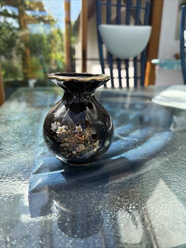 Schwarze blumenvase klein - ,