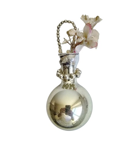 Gablonzer vase with flowers - vase,